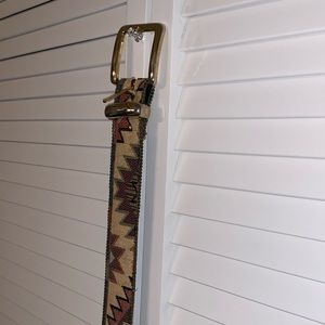 Aztec pattern belt